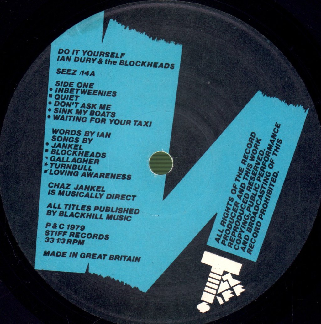 Ian Dury And The Blockheads - Do It Yourself - Lp