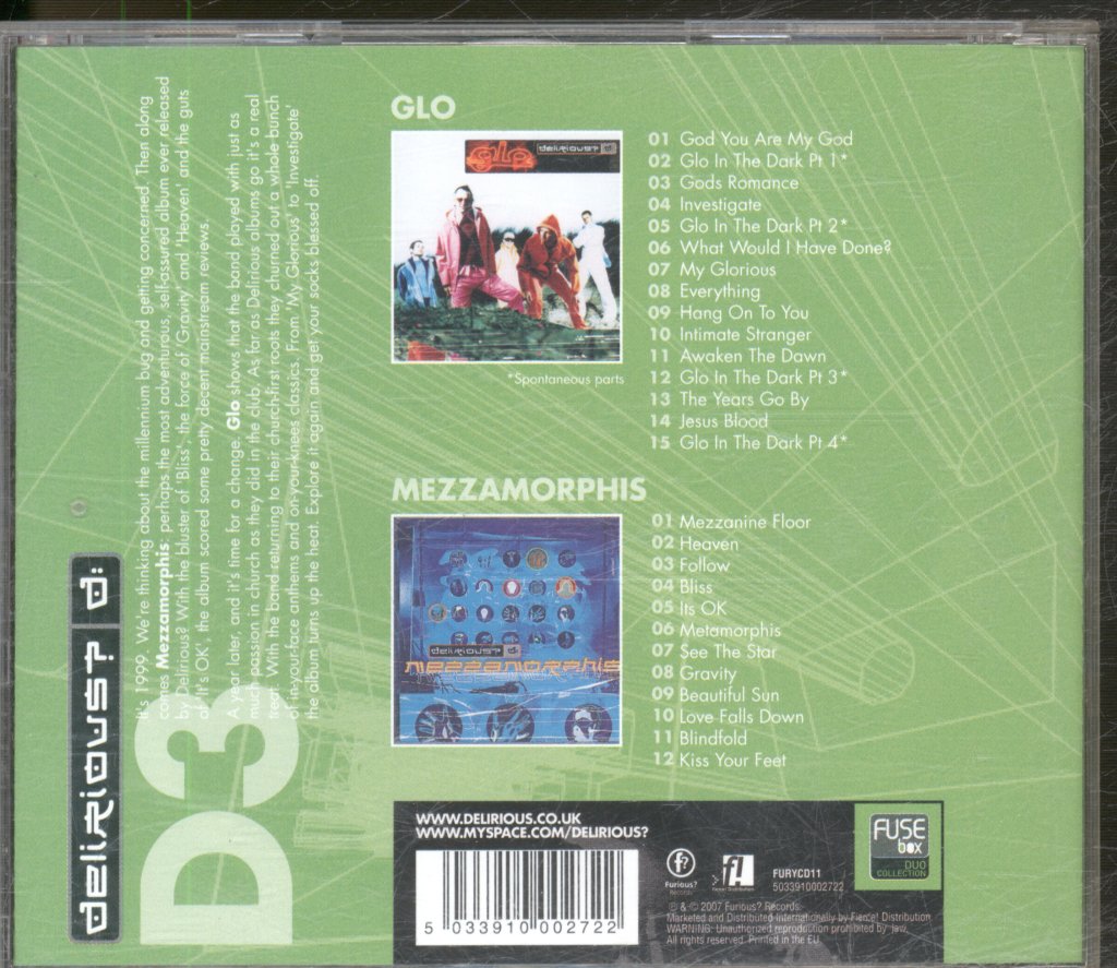 Delirious? - Glo & Mezzamorphis - Double Cd