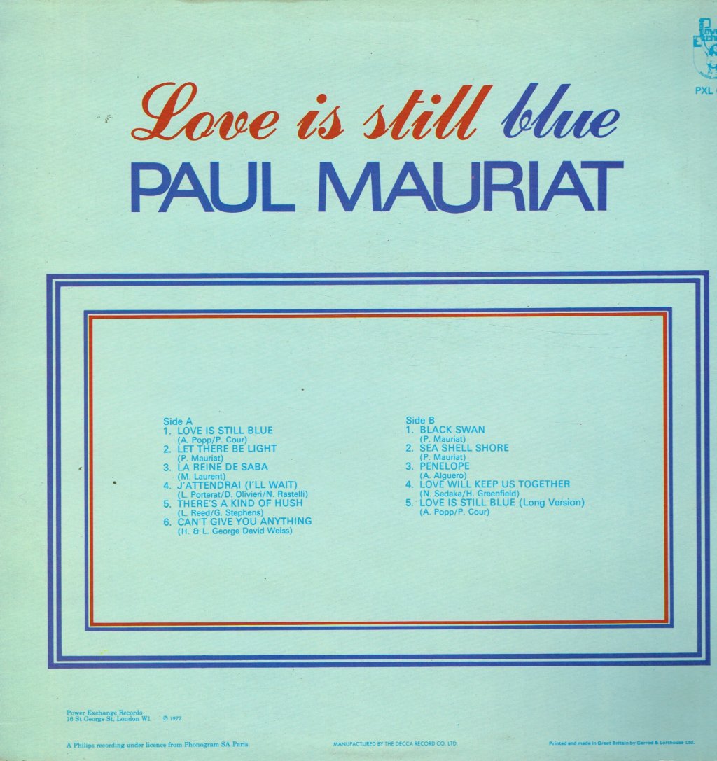 Paul Mauriat - Love Is Still Blue - Lp