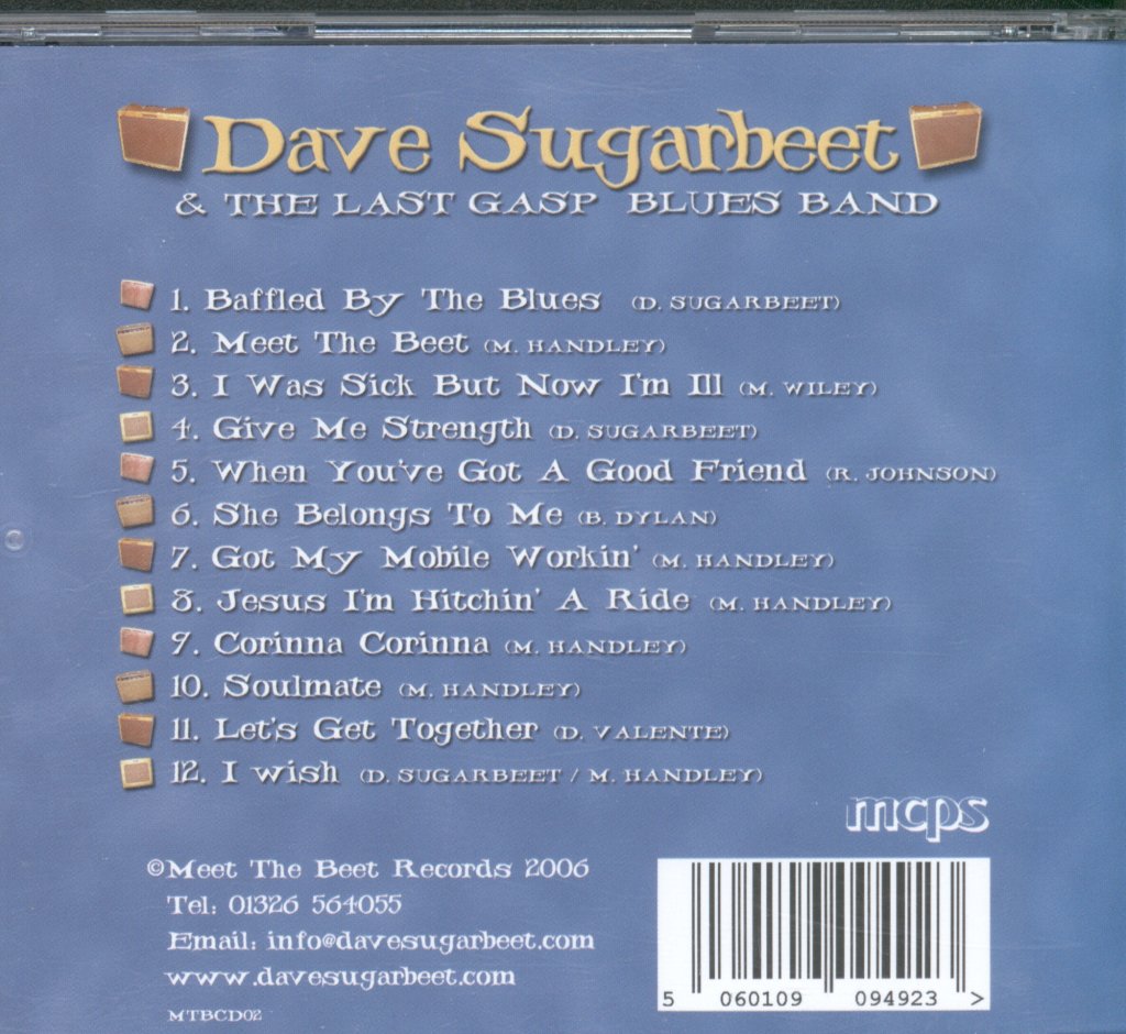 Dave Sugarbeet & The Last Gasp Blues Band - Meet The Beet - Cd