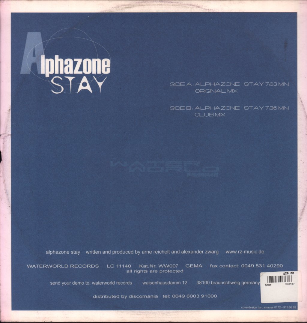 Alphazone - Stay - 12 Inch