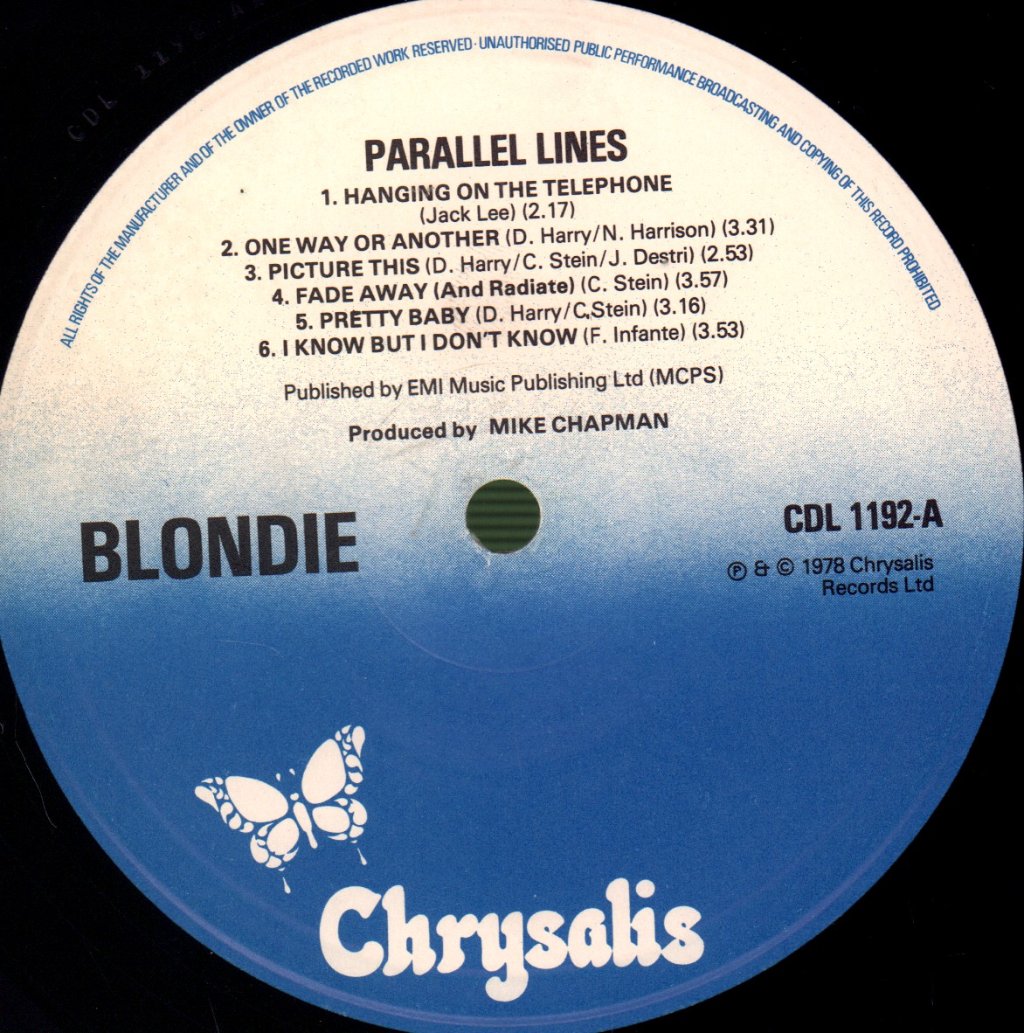 Blondie - Parallel Lines - Lp