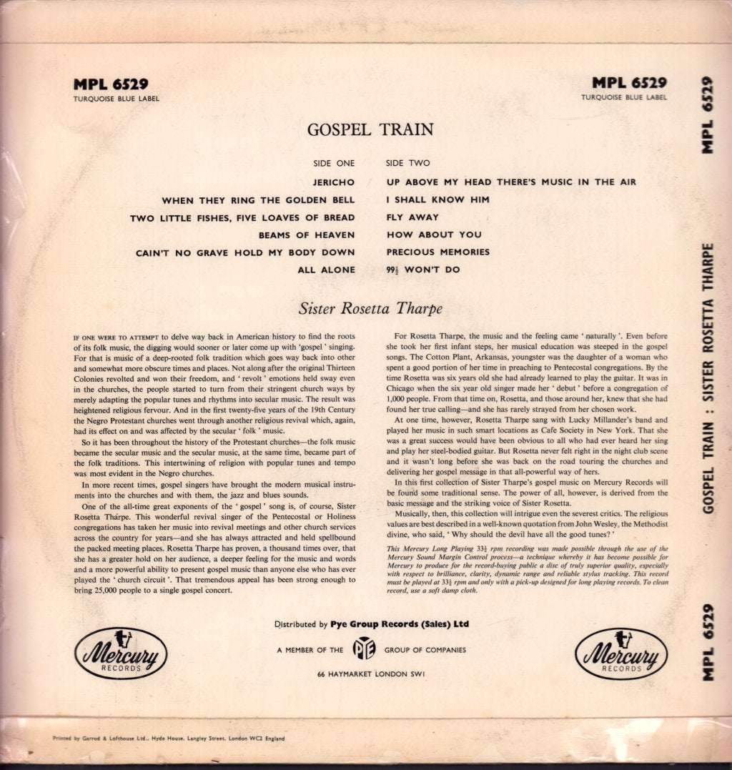 Sister Rosetta Tharpe - Gospel Train - Lp