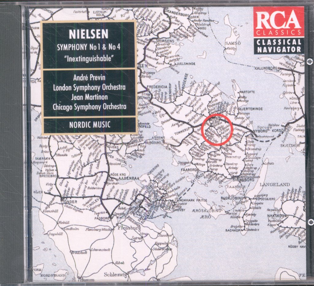 André Previn, London Symphony Orchestra,Jean Martinon - Symphony No 1 & No 4 "Inextinguishable" - Cd