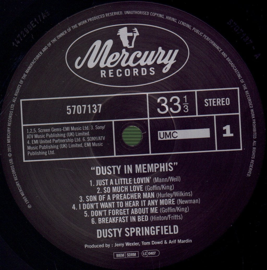 Dusty Springfield - Dusty In Memphis - Lp
