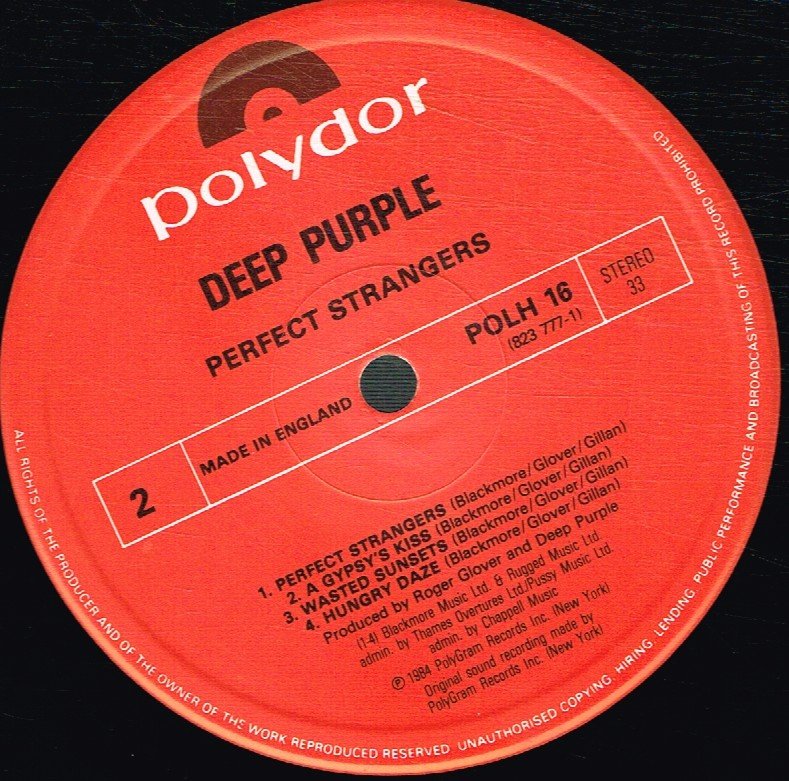 Deep Purple - Perfect Strangers - Lp