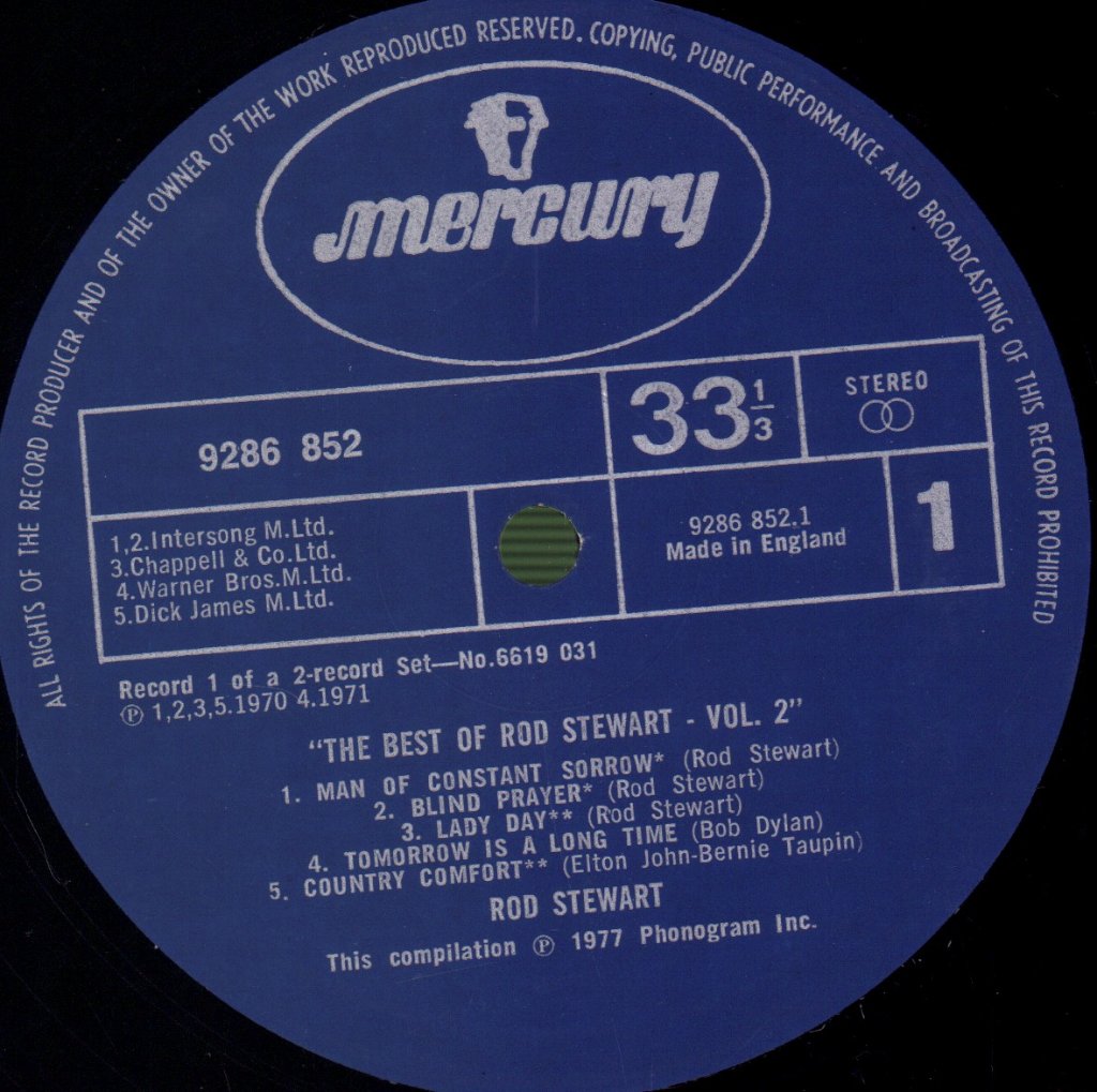 Rod Stewart - Best Of Vol 2 - Double Lp