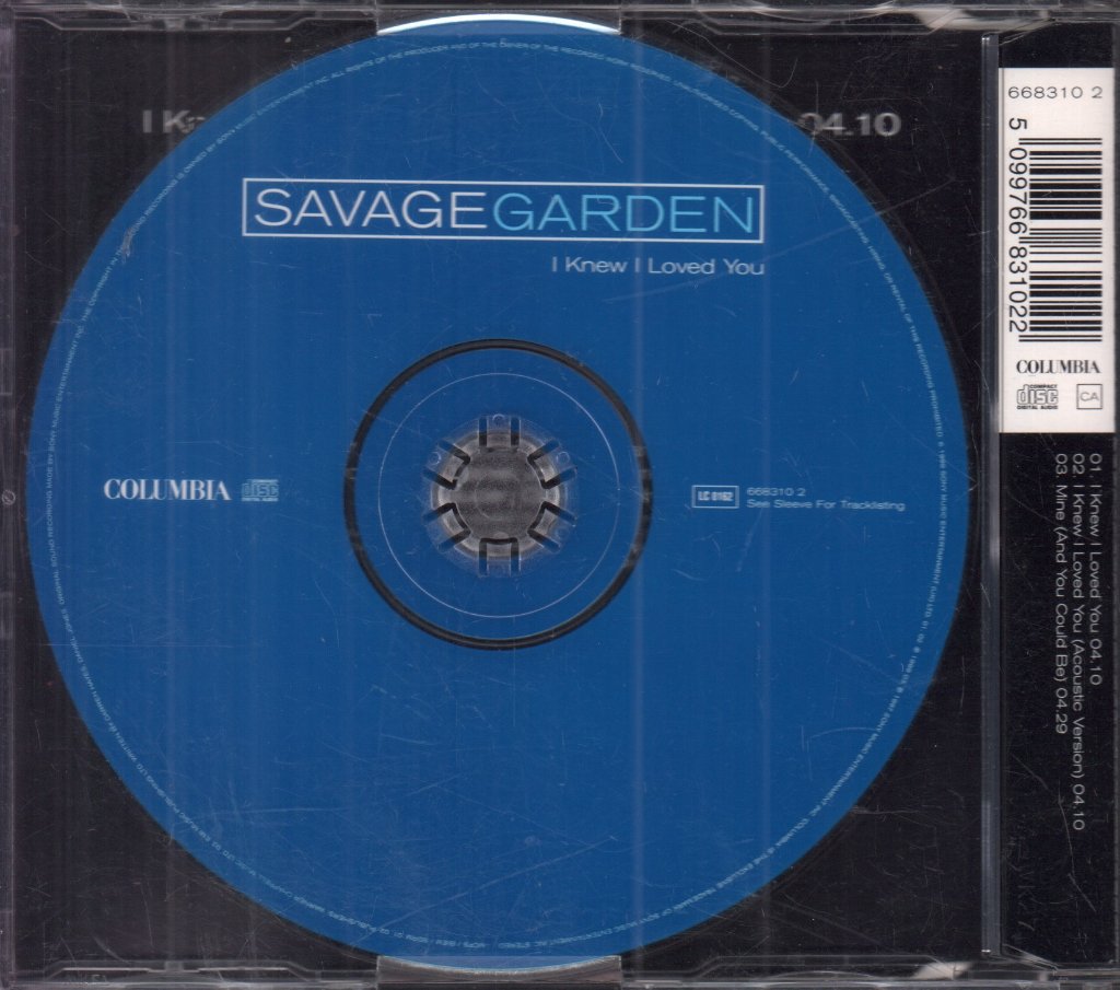 Savage Garden - I Knew I Loved You - Cd
