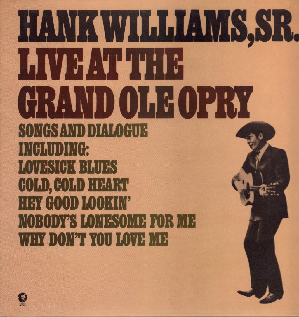 Hank Williams - Live At The Grand Ole Opry - Lp
