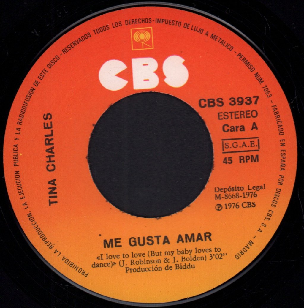 Tina Charles - I Love To Love - 7 Inch
