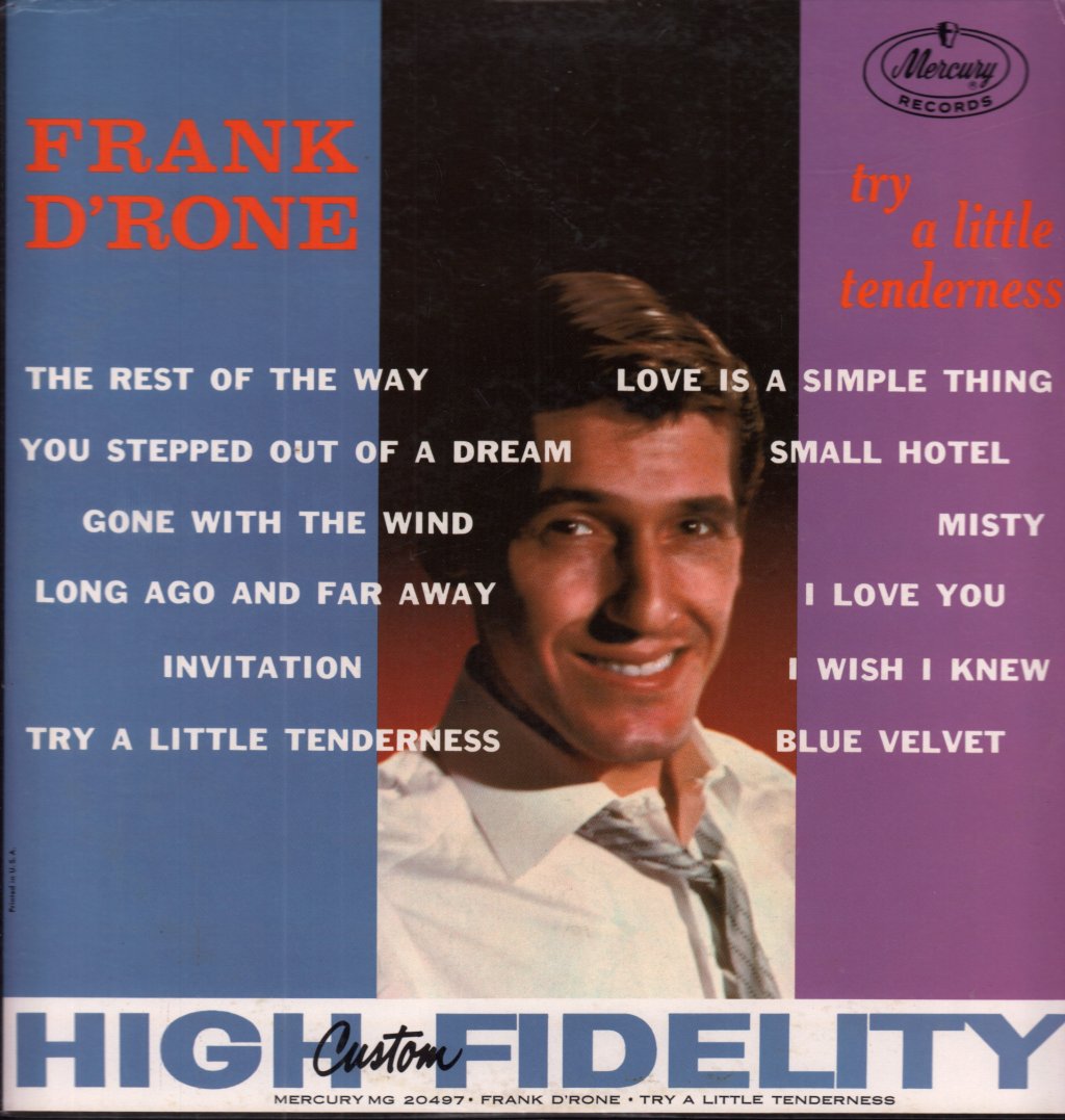 Frank D'rone - Try A Little Tenderness - Lp