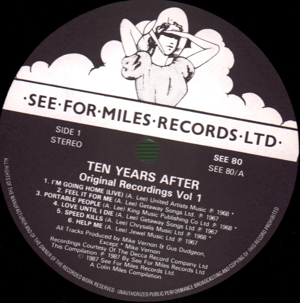 Ten Years After - Original Recordings Vol 1 - Lp