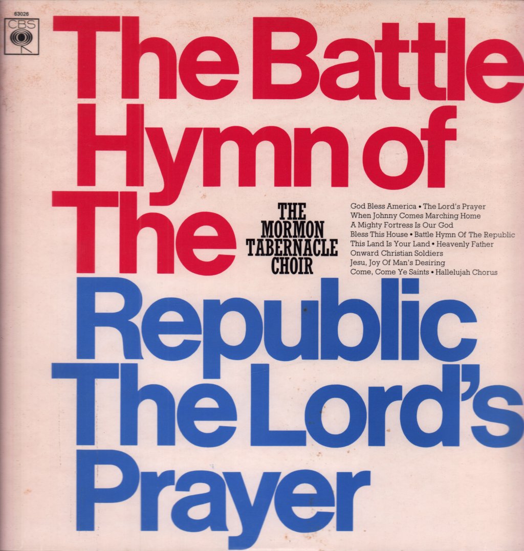 Mormon Tabernacle Choir - Battle Hymn Of The Republic The Lord's Prayer - Lp