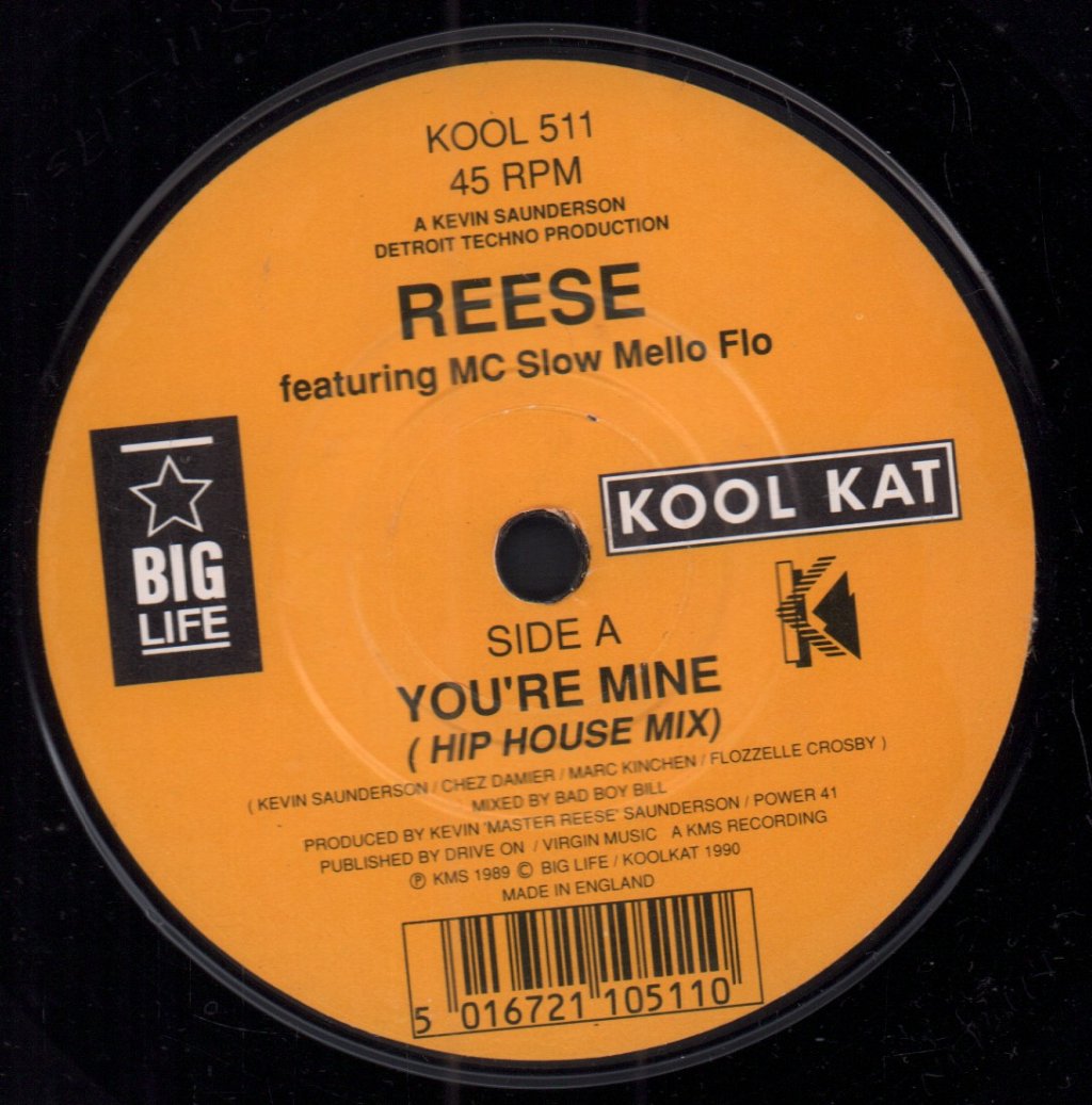 Reese Featuring M.C. Slow Mello Flo - You're Mine - 7 Inch