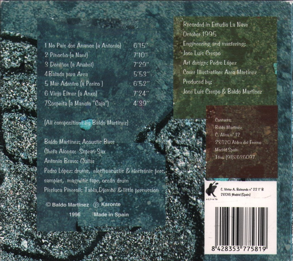 Baldo Martinez Grupo - No Pais Dos Ananos - Cd