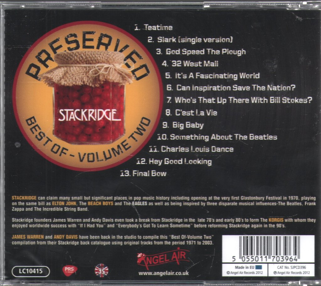 Stackridge - Preserved - The Best Of Vol 2 - Cd