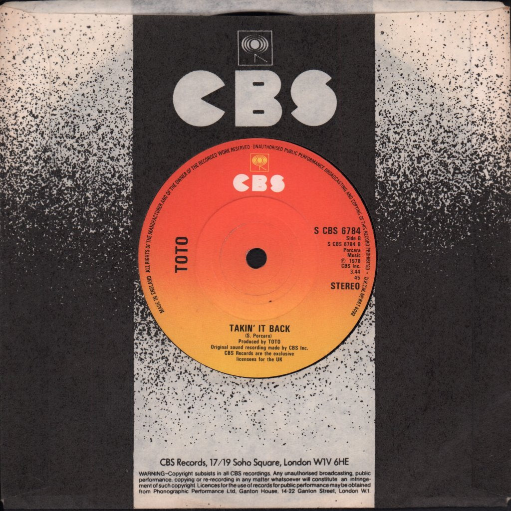 Toto - Hold The Line - 7 Inch