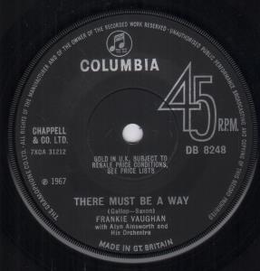 Frankie Vaughan - There Must Be A Way - 7 Inch