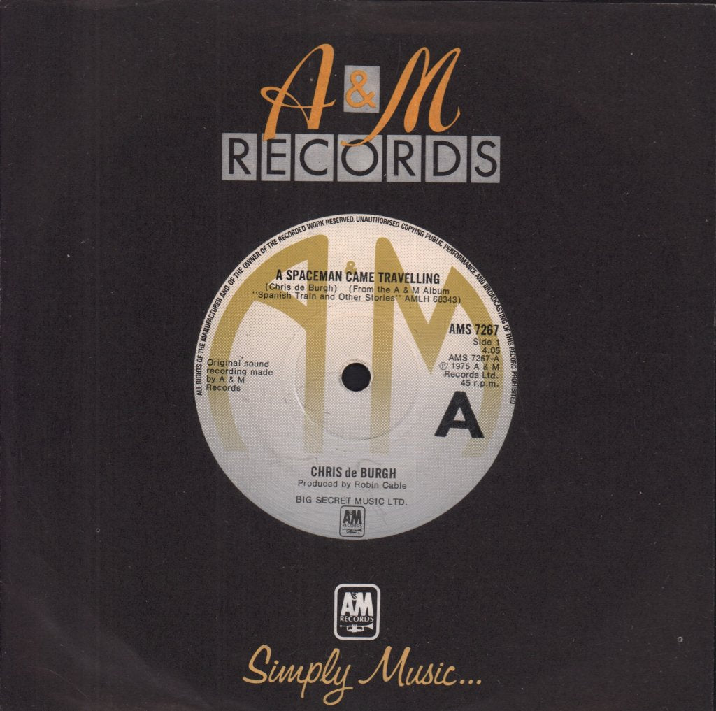 Chris De Burgh - A Spaceman Came Travelling - 7 Inch