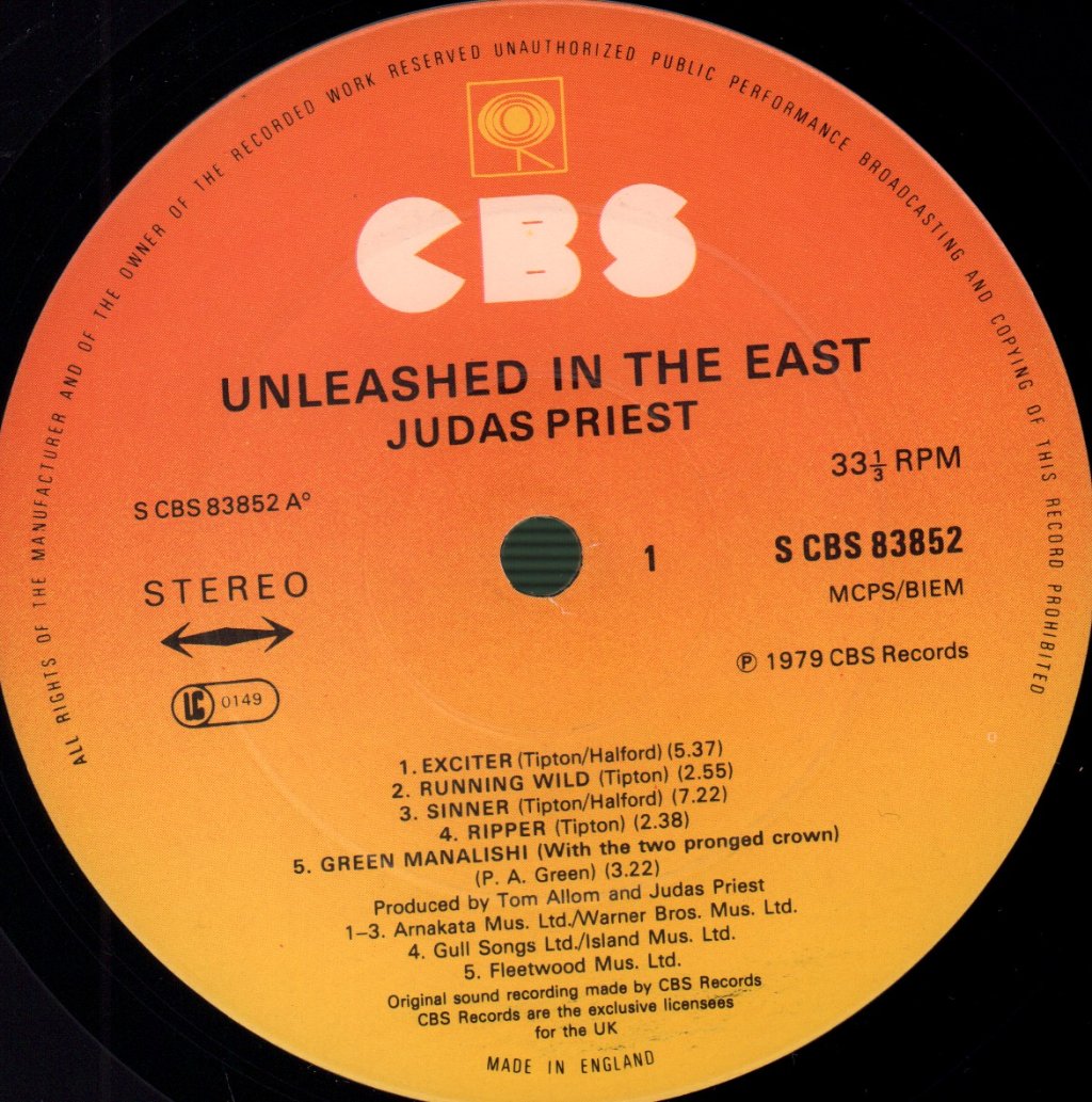 Judas Priest - Unleashed In The East - Lp