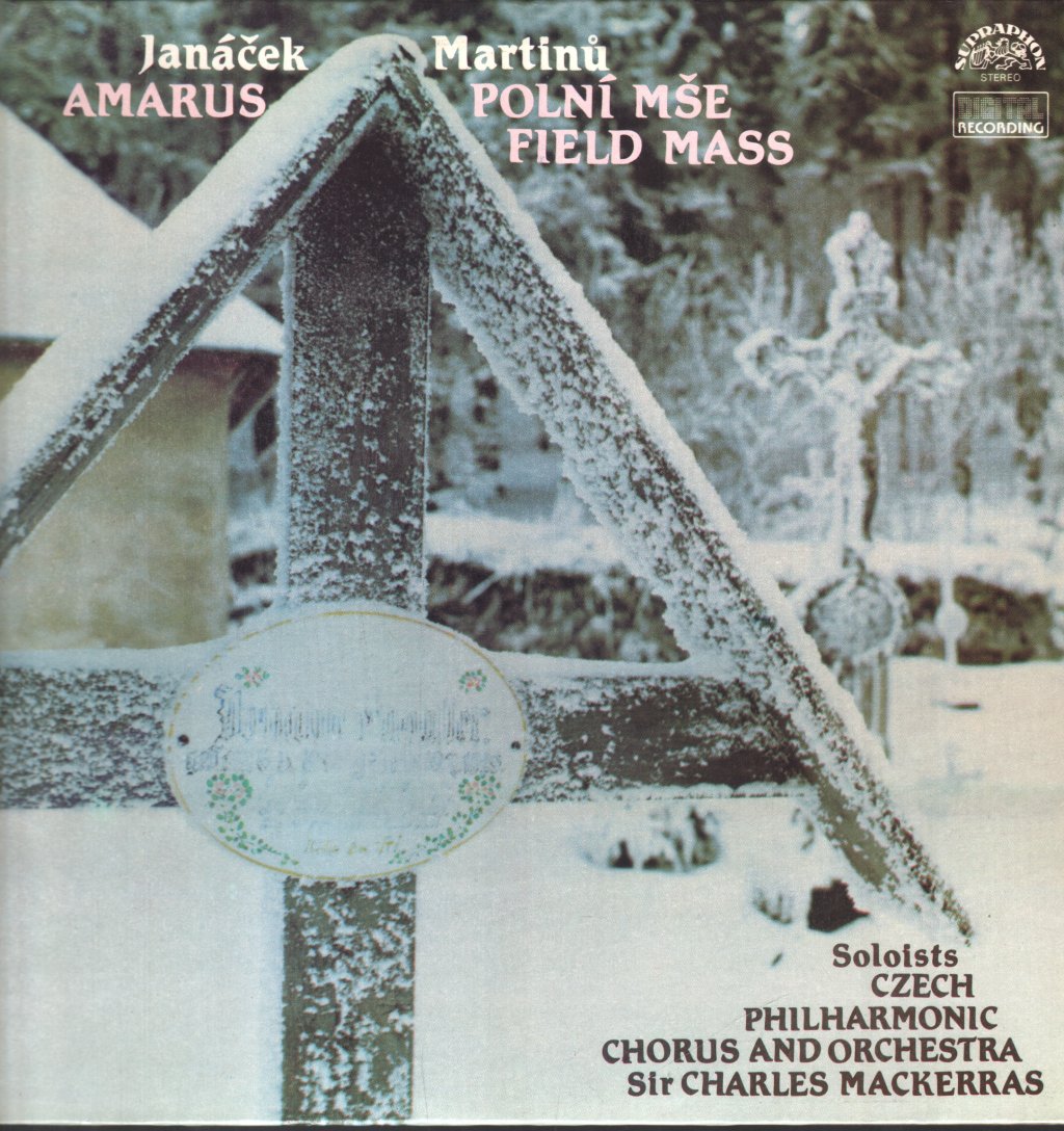 Czech Philharmonic Chorus and Orchestra / Sir Charles Mackerras - Janacek - Amarus / Martinu - Polní Mše / Field Mass - Lp
