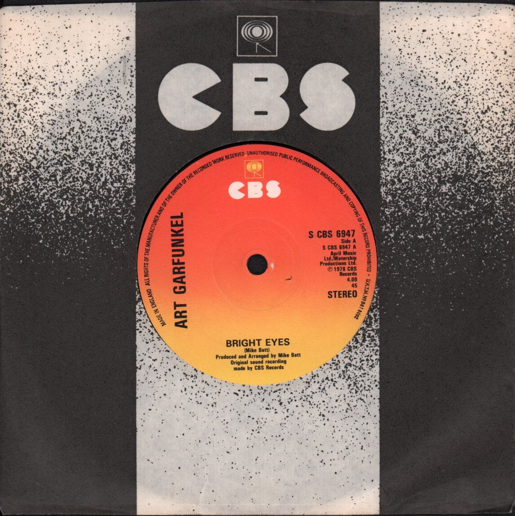 Art Garfunkel - Bright Eyes - 7 Inch