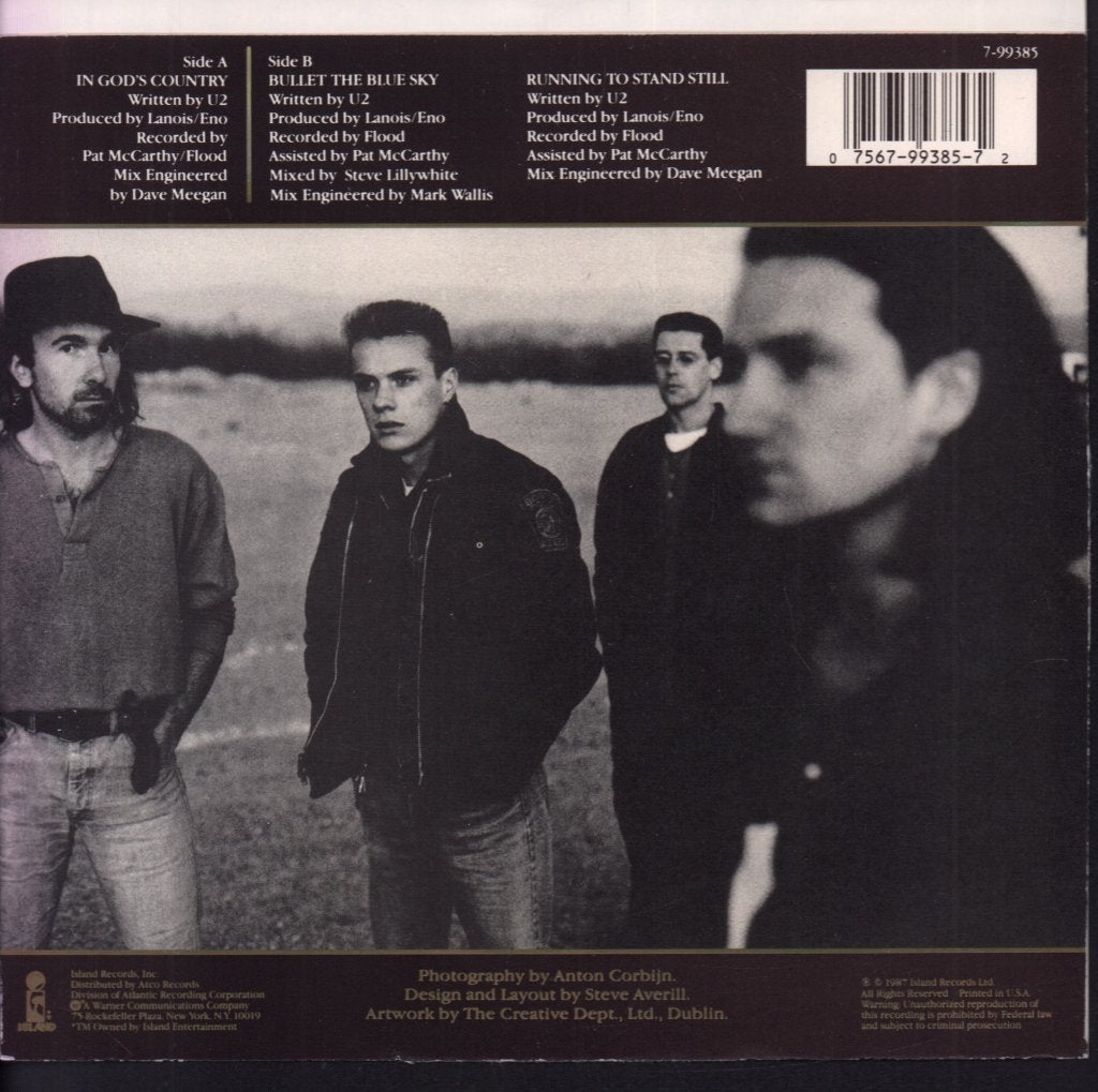 U2 - In God's Country - 7 Inch