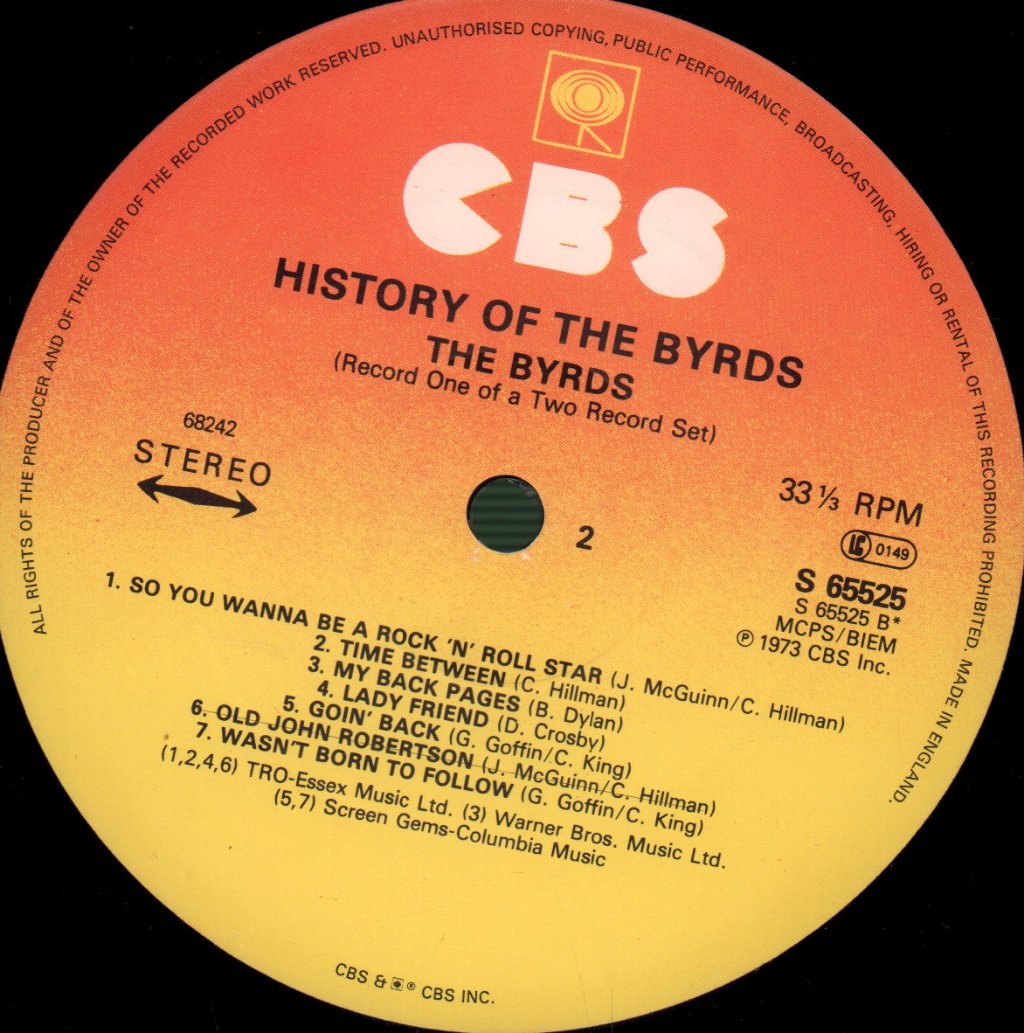 Byrds - History Of - Lp