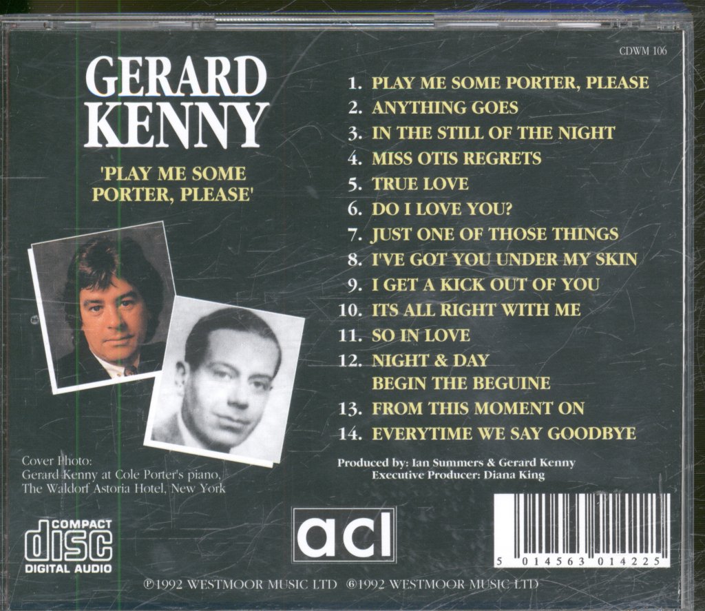 Gerard Kenny - Play Me Some Porter, Please - Cd