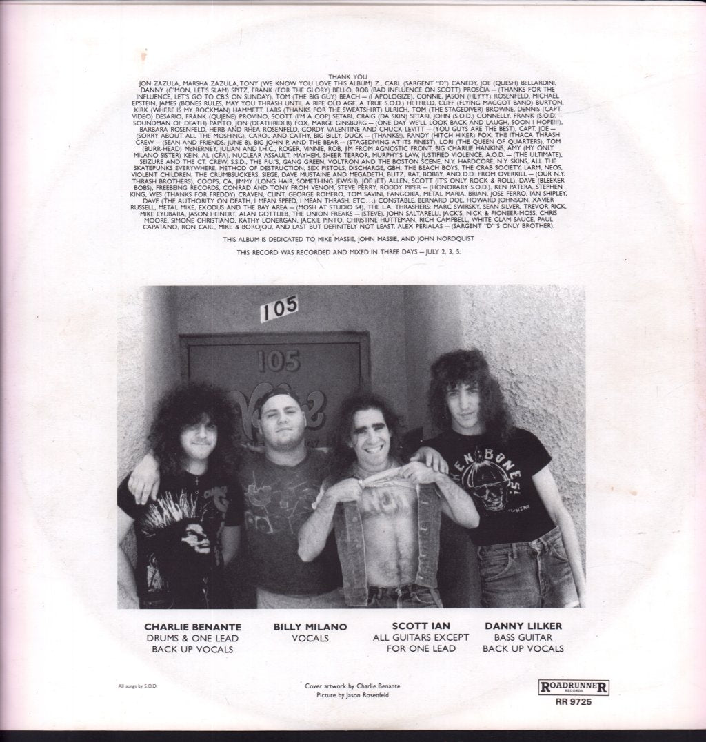 Stormtroopers Of Death - Speak English Or Die - Lp