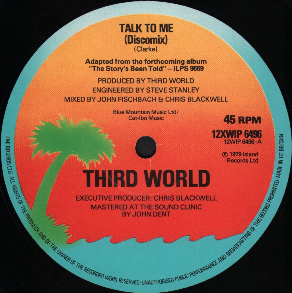 Third World - Talk To Me (Disco Mix) - 12 Inch