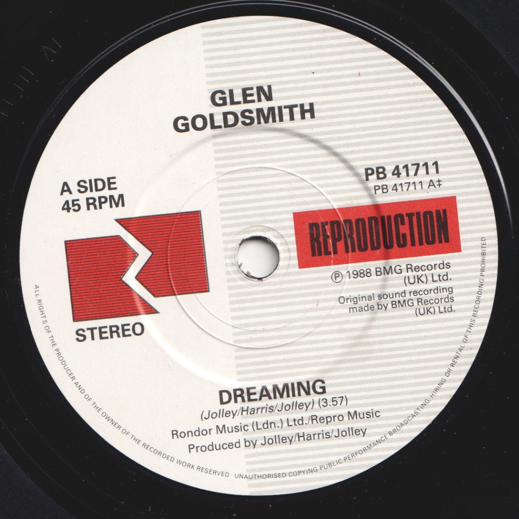 Glen Goldsmith - Dreaming - 7 Inch