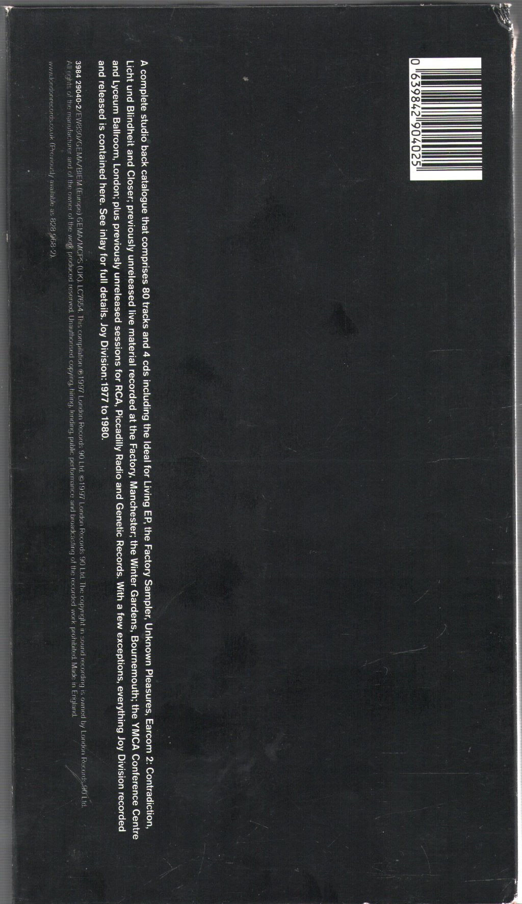 Joy Division - Heart And Soul - Cd Set