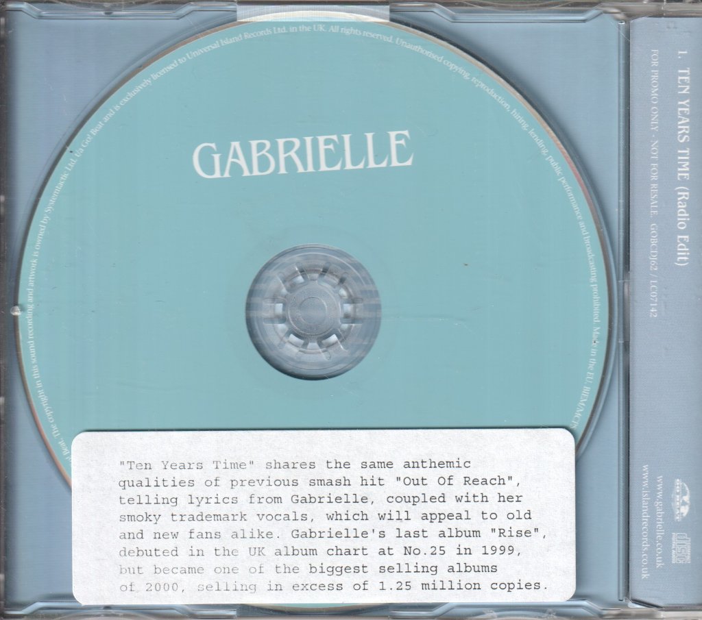 Gabrielle - Ten Years Time - Cd
