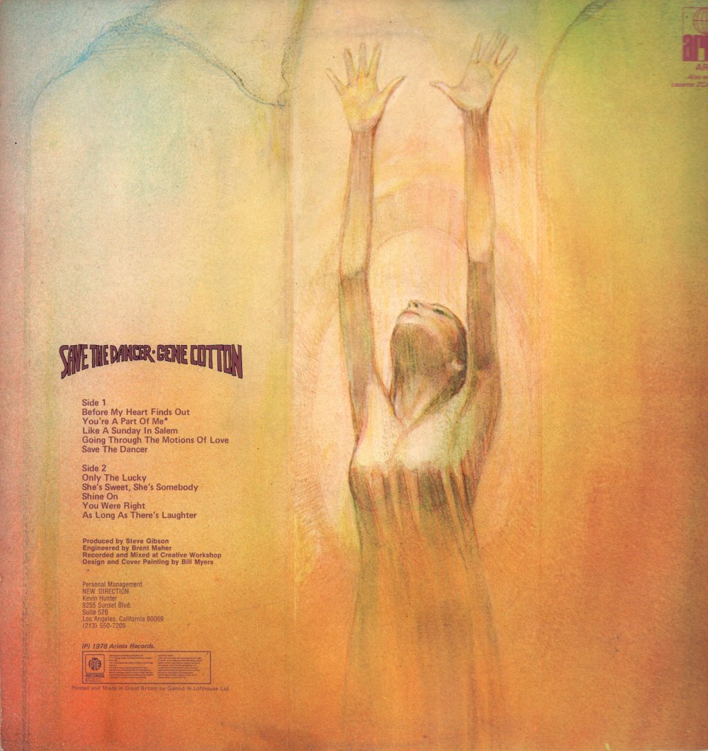 Gene Cotton - Save The Dancer - Lp