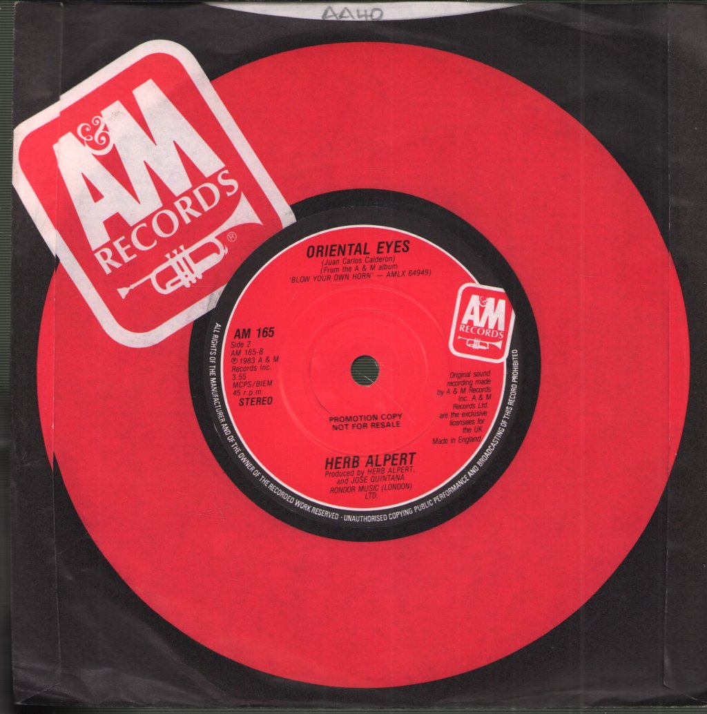 Herb Alpert - Red Hot - 7 Inch