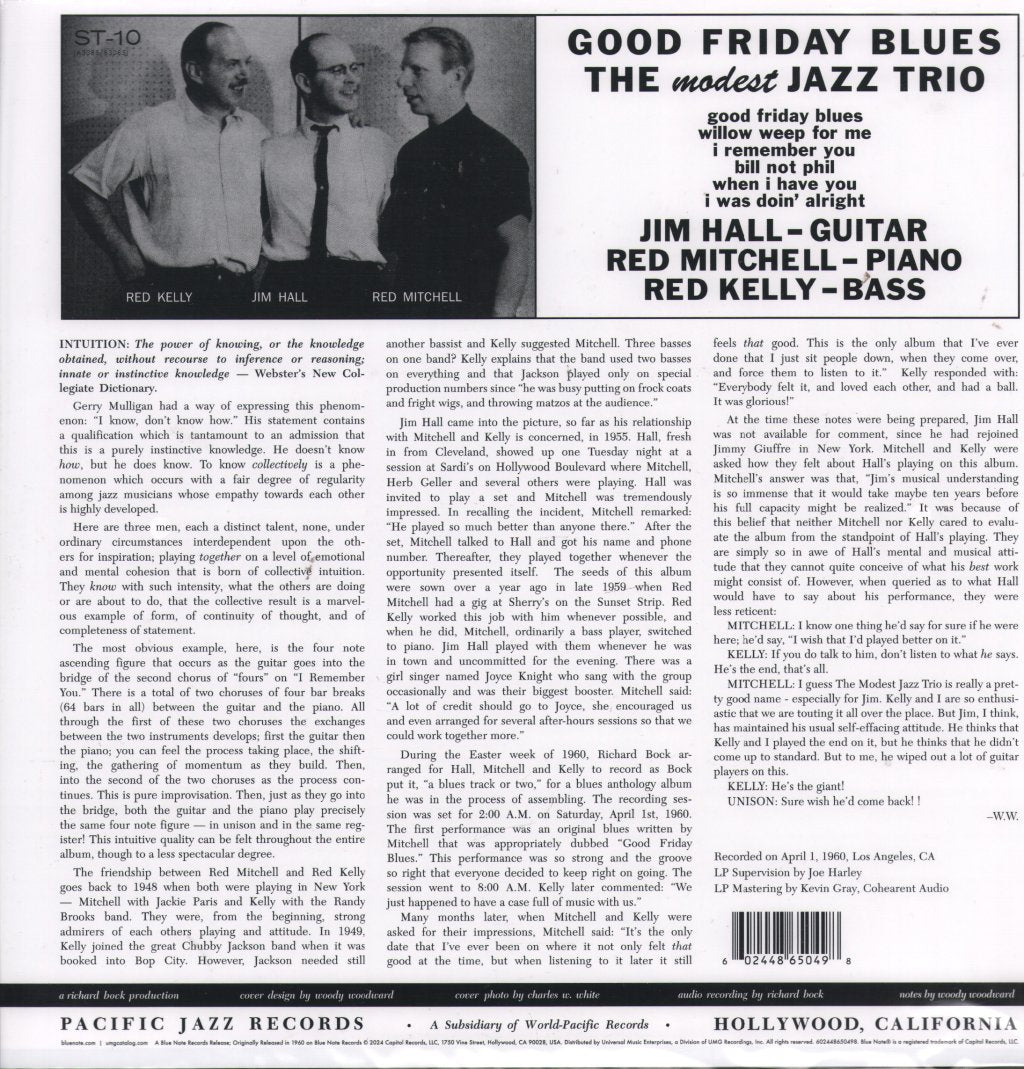 Modest Jazz Trio - Good Friday Blues - Lp