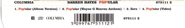 Darren Hayes - Pop!ular - Cd