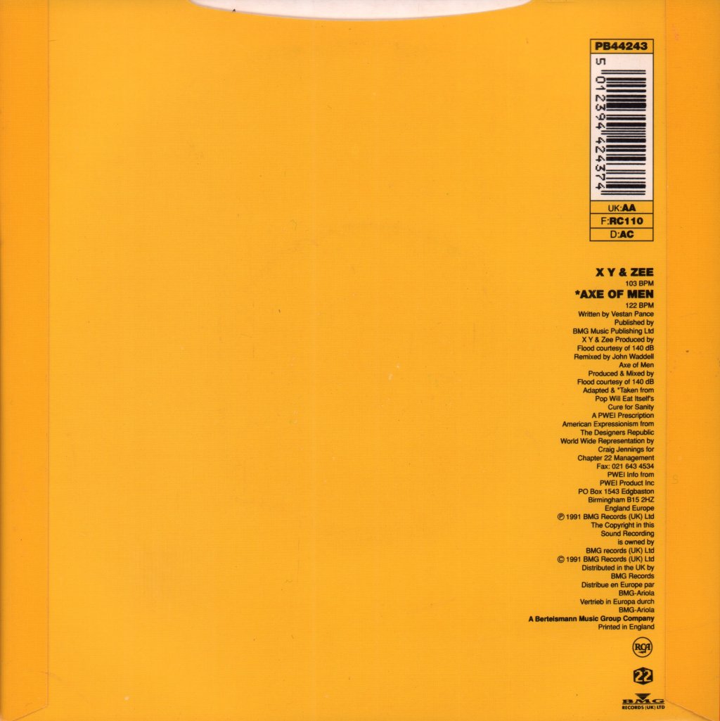 Pop Will Eat Itself - X Y And Zee - 7 Inch