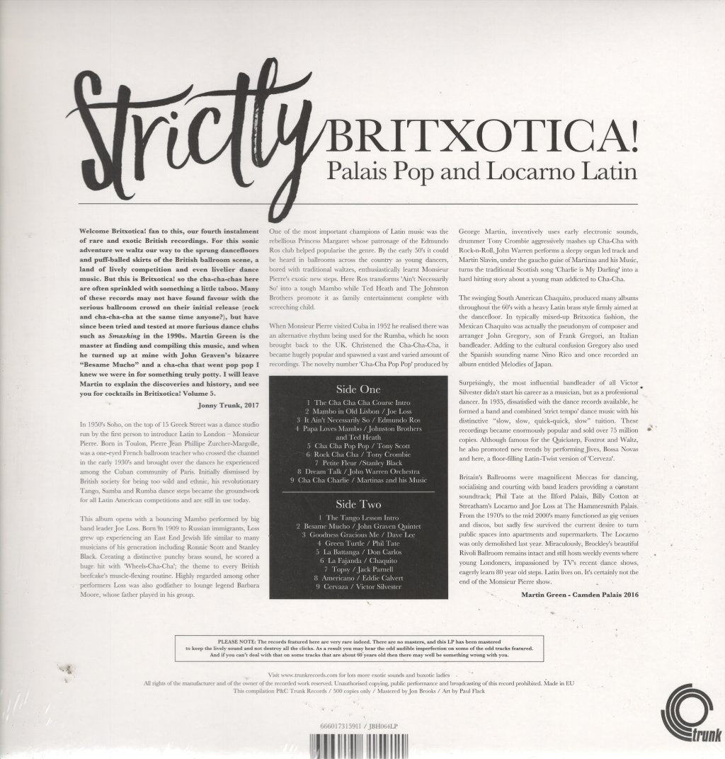 Various Artists - Strictly Britxotica! - Palais Pop And Locarno Latin - Lp