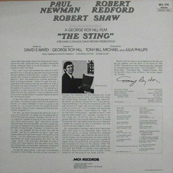 Marvin Hamlisch - Sting Original Motion Picture Soundtrack - Lp
