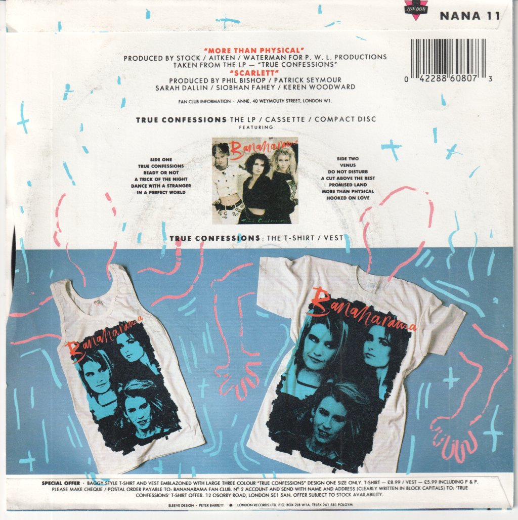 Bananarama - More Than Physical - 7 Inch