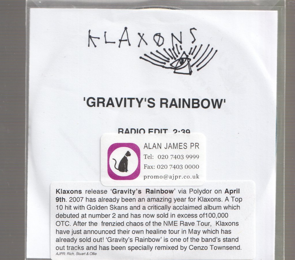 Klaxons - Gravity's Rainbow - Cdr