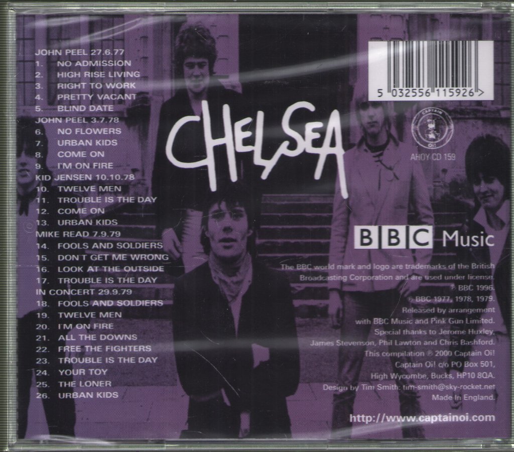 Chelsea - BBC Punk Sessions - Cd