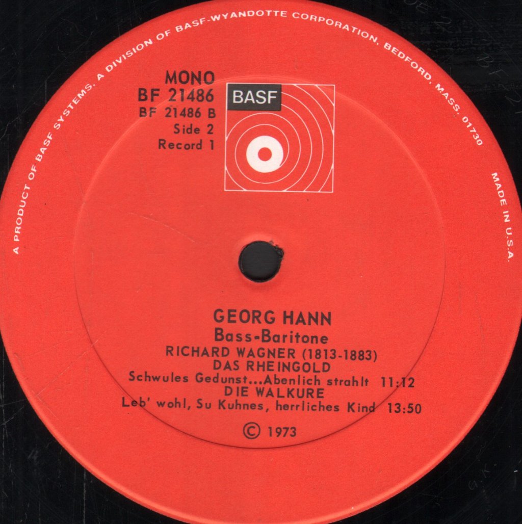 Georg Hann - Historical Performances From The Years 1938-1945 - Lp