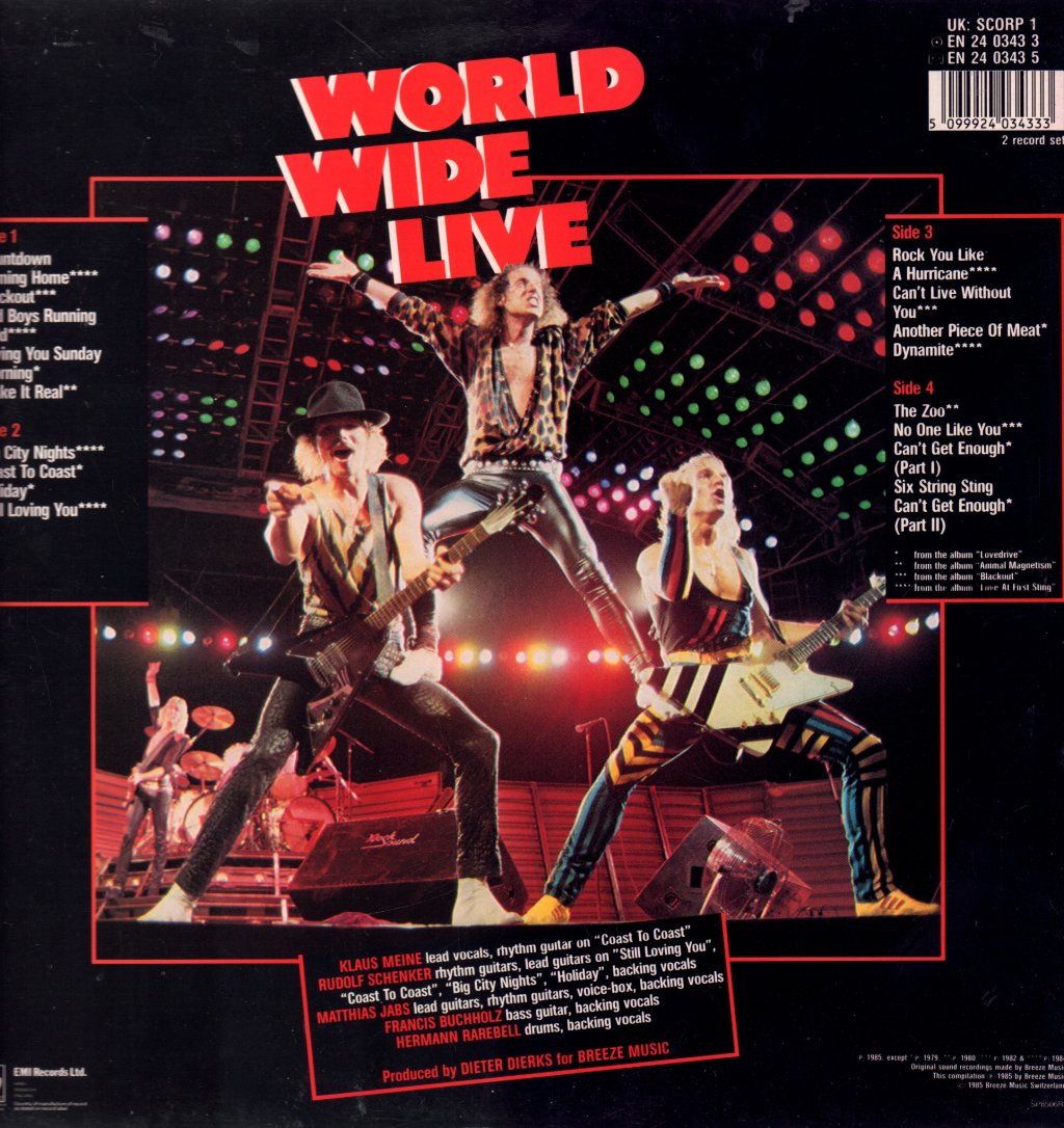 Scorpions - World Wide Live - Double Lp