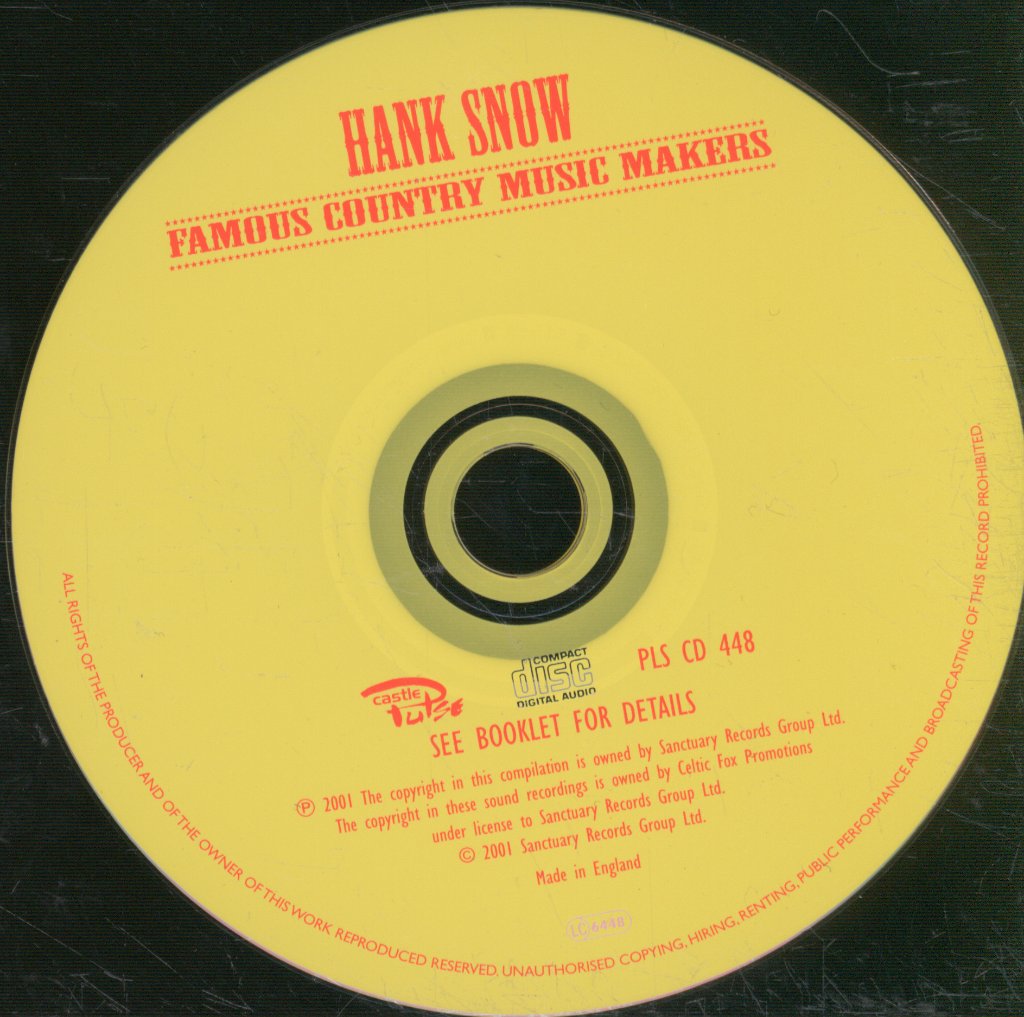 Hank Snow - Famous Country Music Makers - Cd