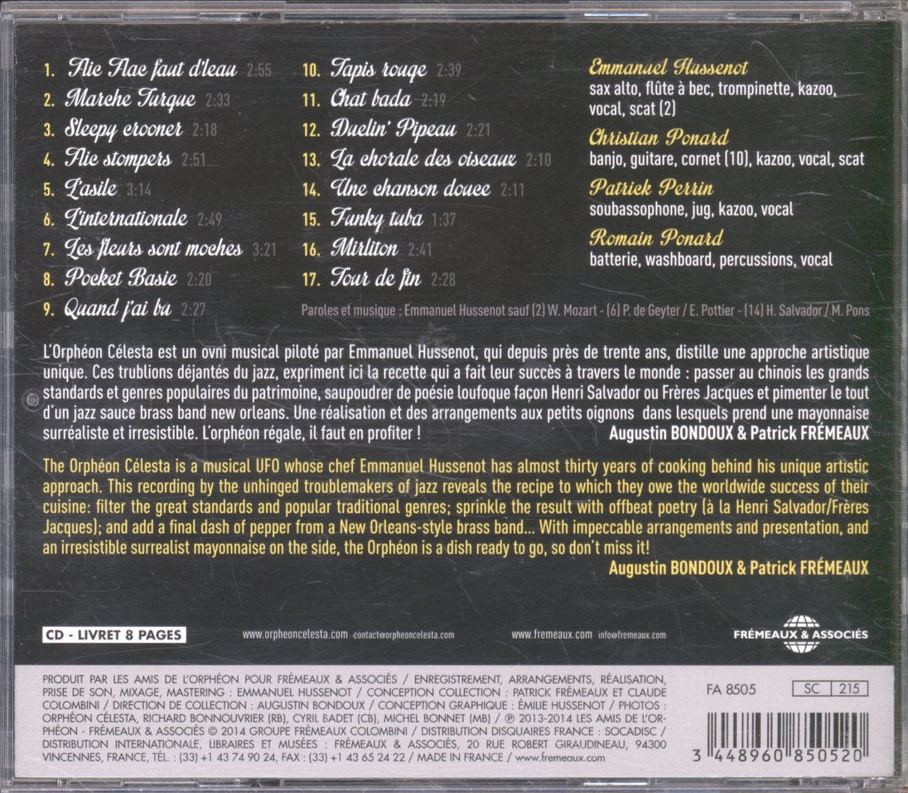 Orpheon Celesta - Cuisine au Jazz - Cd