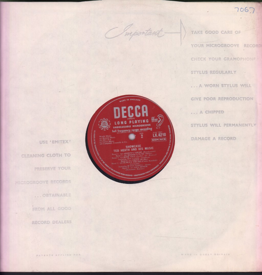 Ted Heath And His Music - Showcase - Lp