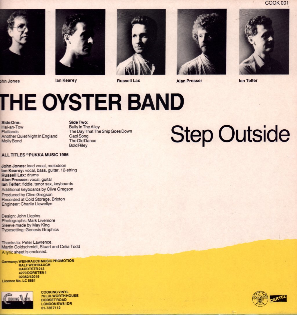 Oyster Band - Step Outside - Lp